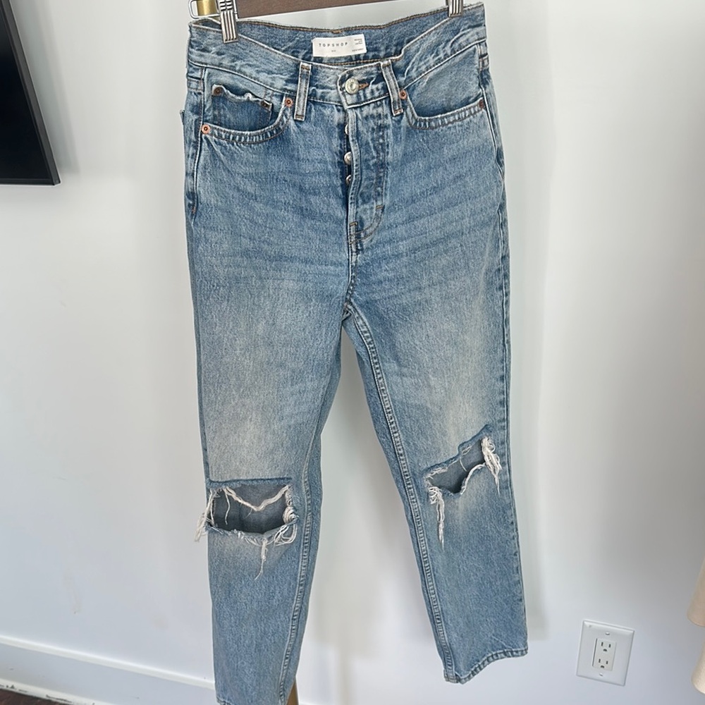 TopShop Dad Distressed Jeans